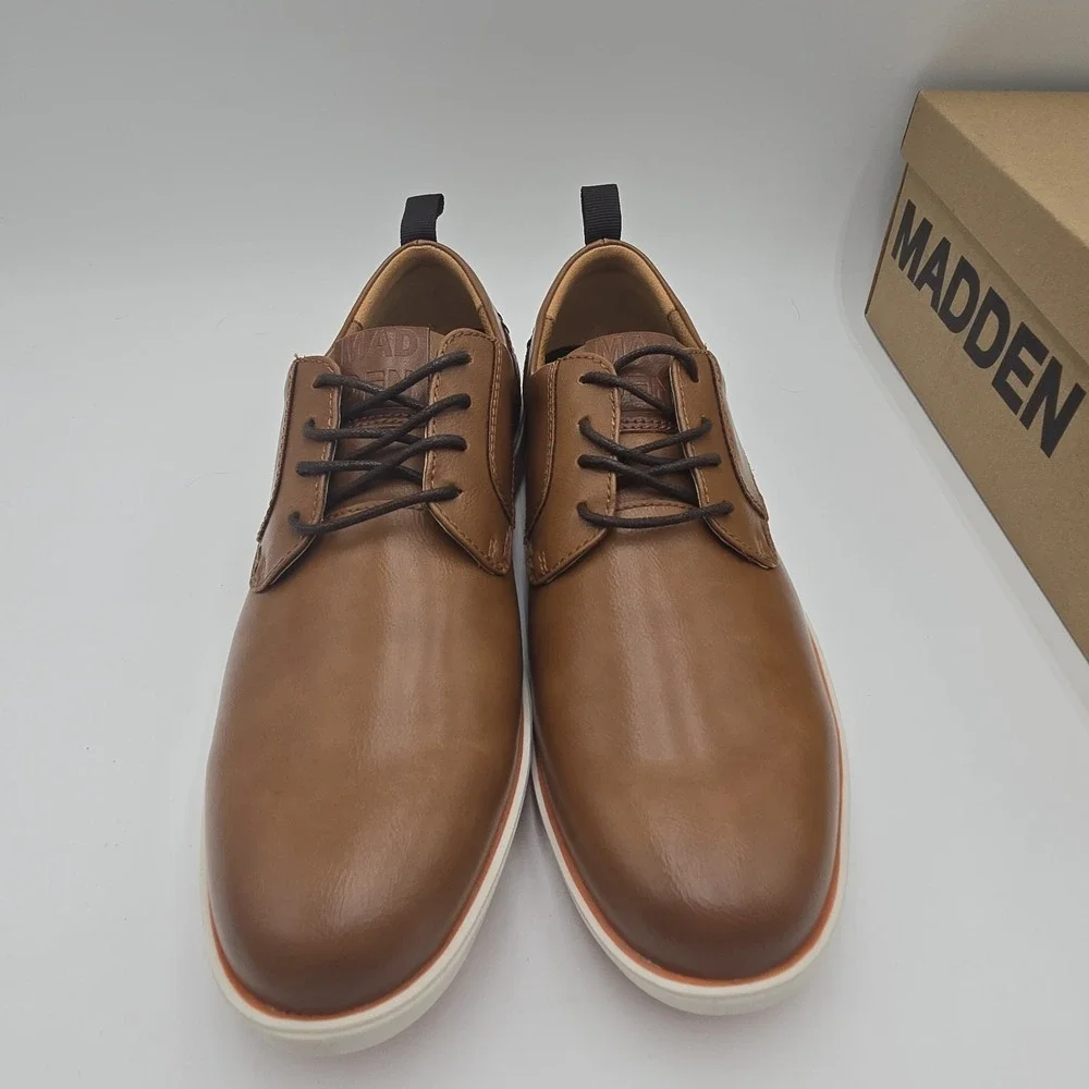 Steve Madden‎ Men's Brown Tan Oxford Ortholite Career Business Formal Casual 9